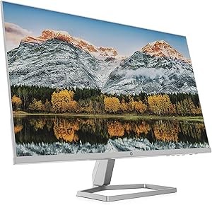 مانیتور HP M27fw Full HD 23.8 اینچی IPS LCD با HDMI، VGA، AMD FreeSync – سفید