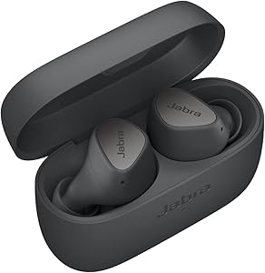 هدفون‌های بلوتوث بی‌سیم Jabra Elite 3 In Ear – جوانه‌های بی‌سیم واقعی حذف نویز با 4 میکروفون داخلی برای تماس‌های واضح، باس غنی، صدای قابل تنظیم و حالت مونو – خاکستری تیره