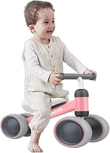 COOLBABY Baby Balance دوچرخه کودک واکر دوچرخه کشویی با 4 چرخ اسباب بازی های سواری برای کودکان اسکوتر بیرونی ماشین بالانس برای 1-3 سال HXC01