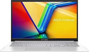 ASUS Vivobook GO 15 E1504GA-NJ060W نقره ای خنک، لپ تاپ باریک، i3-N305 8 گیگابایت 512 گیگابایت NVMe 3.0 SSD، Intel UMA، WIN11 HOME، 15.6 اینچ، وب کم HD، Chiclet-Eng-Arb-KB