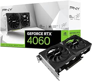 کارت گرافیک PNY GEFORCE RTX™ 4060 8 گیگابایت VERTO Dual Fan Edition DLSS 3