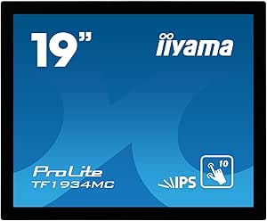 iiyama ProLite TF1934MC-B7X – مانیتور LED – 19 اینچ – قاب باز – صفحه نمایش لمسی – 1280 x 1024 – IPS – 350 cd/m² – 1000:1-14 ms – HDMI، VGA، DisplayPort – مشکی