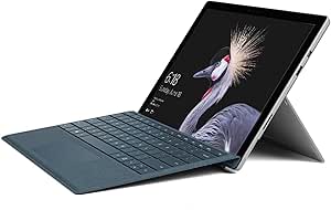 (مثل جدید استفاده می شود) تبلت Microsoft Surface Pro 5، 2 in 1 – Intel Core-i5-12.3 inch – 256GB SSD – 8GB RAM – Intel® HD Graphics 615 – Windows 10 – With Keyboard, Silver [Intl. نسخه]