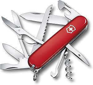 چاقو جیبی متوسط ​​Victorinox Huntsman 1.3713 چاقوی جیبی قرمز ساخت سوئیس با 15 کارکرد