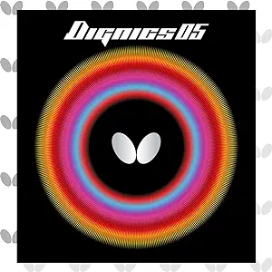 Butterfly Dignics 05 لاستیک تنیس روی میز | لاستیک پروانه تنیس روی میز | 1.9 یا 2.1 میلی متر | قرمز یا سیاه | 1 ورق لاستیکی تنیس روی میز معکوس | لاستیک حرفه ای تنیس روی میز