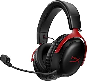 هدست بازی بی سیم HyperX Cloud III مشکی-قرمز