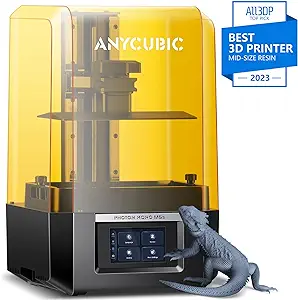 چاپگر سه بعدی رزینی 12K ANYCUBIC Photon Mono M5s، با سرعت چاپ 3 برابری سریعتر، صفحه نمایش LCD تک رنگ 10.1 اینچ، اندازه چاپ 7.87 x 8.58 اینچ در 4.84 اینچ (HWD)، بدون تراز هوشمند، سرعت چاپ بالا