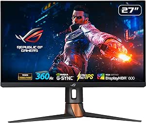 مانیتور گیمینگ ASUS ROG Swift 360Hz PG27AQN NVIDIA® G-SYNC® – 27 اینچی QHD (2560 x 1440)، آنالایزر رفلکس NVIDIA®، IPS فوق سریع، حالت دوگانه esports (GDRGT, 10ms)