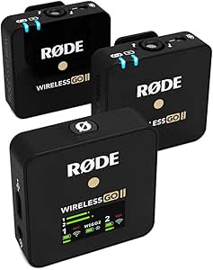 Rode Microphones Wireless GO II سیستم میکروفون بی سیم دو کاناله، WIGOII