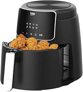 Beko Air Fryer FRL 2244B ظرفیت 3.9 لیتر، 1500 وات، پنل کنترل دیجیتال، یخ زدایی فعلی، سیب زمینی سرخ کرده، بال مرغ، استیک، میگو، ماهی، کیک، عملکرد خشک کردن هوا.