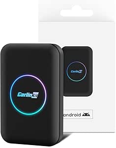 CarlinKit Ai Box 5.0 – CarPlay Ai Box Plus Android 10.0، 2+32 گیگابایت، جدیدترین آداپتور Android Auto CarPlay بی‌سیم Ai Box، GPS داخلی، پخش برنامه‌های ویدیویی به ماشین شما.