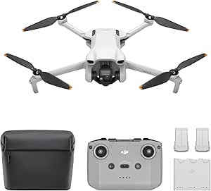 DJI Mini 3 Fly More Combo Plus دوربین مینی پهپاد سبک و تاشو، ویدیوی 4k HDR، زمان پرواز 51 دقیقه، عکسبرداری واقعی عمودی، خاکستری، دارای گواهینامه MOIAT – نسخه امارات متحده عربی با پشتیبانی گارانتی رسمی