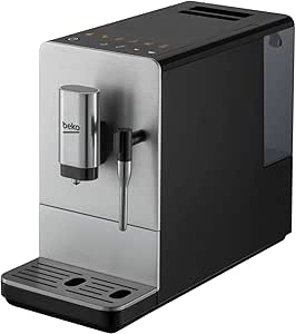 اسپرسوساز اتوماتیک Beko CEG5311X Bean Bean to Cup با چوب بخار، نازل، کنترل LCD تک لمسی، فشار 19 بار، مخزن آب 1.6 لیتری قابل جابجایی – فولاد ضد زنگ