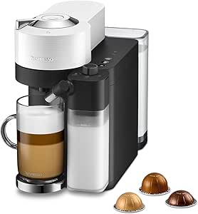 دستگاه قهوه ساز Nespresso Vertuo Lattissima توسط Nespresso, Matte White – نسخه امارات متحده عربی