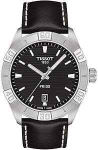 Tissot مردانه PR 100 ساعت لباس کلاسیک استیل ضد زنگ مشکی T1016101605100