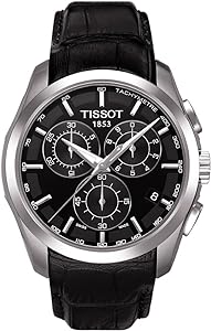 ساعت مچی کوارتز مردانه Tissot، نمایشگر آنالوگ و بند چرمی T035.617.16.051.00