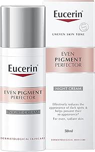 کرم شب صورت Eucerin Even Pigment Perfector با تیامیدول، کاهش لکه های تیره و بازسازی پوست، جذب سریع، مرطوب کننده برای انواع پوست، 50 میلی لیتر