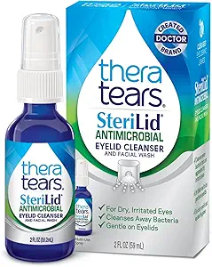 پاک کننده پلک و شستشوی صورت TheraTears SteriLid برای چشم های تحریک شده اسپری 2 قلیایی