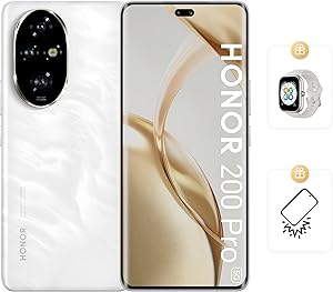 HONOR 200 Pro 5G 12GB RAM + 512GB دو سیم کارته Moonlight White با هدایای رایگان – نسخه خاورمیانه