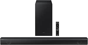 ساندبار بی‌سیم سامسونگ 2.1 Ch با Dolby Audio/DTS مجازی: X قابلیت اتصال بلوتوث ساب ووفر داخلی HW-B550/ZN – 1 سال گارانتی (مدل 2022 – نسخه امارات)