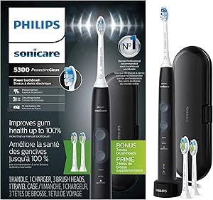 مسواک برقی شارژی Philips Sonicare ProtectiveClean 5300، مشکی HX6423/34