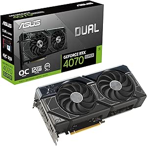 کارت گرافیک ASUS Dual GeForce RTX™ 4070 Super OC Edition (PCIe 4.0، 12 گیگابایت GDDR6X، DLSS 3، HDMI 2.1، DisplayPort 1.4a، طراحی اسلات 2.56، طراحی فن با فناوری محوری، فناوری Auto-Extreme، و موارد دیگر)