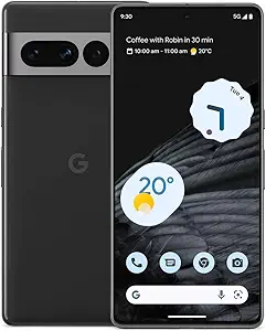 Google Pixel 7 Pro – تلفن Android 5G – تلفن هوشمند بدون قفل با تله فوتو، لنز زاویه باز و باتری 24 ساعته – 512 گیگابایت – Obsidian