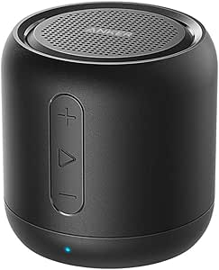 Anker Soundcore mini، بلندگوی بلوتوث فوق قابل حمل با زمان پخش 15 ساعت، برد بلوتوث 66 فوت، باس پیشرفته، میکروفون حذف نویز – مشکی