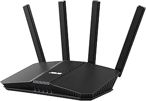 روتر WiFi 7 دو بانده ایسوس RT-BE58U، پردازنده چهار هسته ای 2.0 گیگاهرتز، روتر بی سیم پرسرعت – مشکی