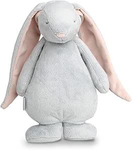 lulujo Moonie The Humming Bunny Friend – Cloud | دستگاه نویز سفید جایگزین چراغ شب کودک | کمک خواب مناسب از بدو تولد | تسکین دهنده صدای آرامش بخش با سنسور گریه | قابل شستشو در ماشین لباسشویی