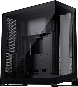 Phanteks NV9، شاسی تمام برج ویترینی، عملکرد جریان هوا بالا، نورپردازی D/A-RGB یکپارچه، طراحی شیشه‌ای بدون درز، موقعیت‌های فن ۱۱×۱۴۰ میلی‌متری (مشکی)