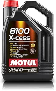 Motul 8100 X-Cess 5W-40 Synthetic Oil 5 Liter (102870)