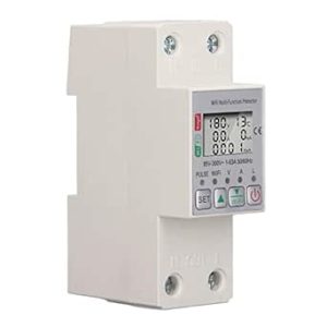 Cryfokt WiFi Circuit Circuit Breaker، AC85-300V حفاظت های چندگانه کنترل از راه دور وای فای بصری کلید سنجش انرژی هوشمند 63A صفحه نمایش بیدرنگ خانه هوشمند