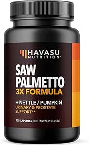 مکمل Saw Palmetto – فرمول قدرتمند 3X با گزنه + عصاره دانه کدو تنبل – مکمل DHT Urinary Health & Prostate Support Supplement for Mens Health – Saw Palmetto for Men 2th Supplement