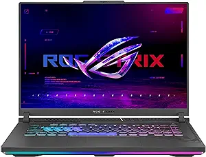 لپ تاپ گیمینگ ASUS ROG Strix G16 (2024)، صفحه نمایش 16 اینچی 16:10 FHD 165 هرتزی، NVIDIA® GeForce RTX™ 4060، Intel Core i7-13650HX، 16 گیگابایت DDR5، 1 ترابایت PCIe-Gen4 SSD، Wi-Fi، G614JV-AS74