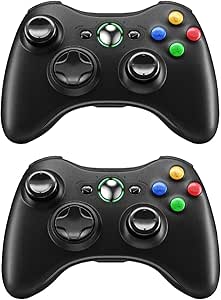 Prodico Xbox 360 Wireless Controller 2 Pack, 2.4G Wireless Controller for Xbox 360 & Slim PC Windows 7