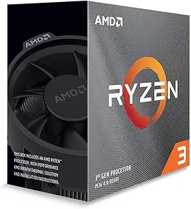 AMD Ryzen 3 3100 4-core، 8-Thread Unlocked Desktop Processor Desktop با خنک کننده Wraith Stealth