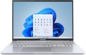 لپ تاپ ASUS VivoBook 16، 16 اینچی WUXGA (1920 x 1200) نمایشگر 16:10، پردازنده AMD Ryzen 9 7940HS، گرافیک AMD Radeon™، 16 گیگابایت رم، 1 ترابایت SSD، Windows 11 Home، نقره ای خنک، M160