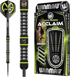 WINMAU MvG Acclaim تنگستن فولادی دارت 25 گرمی با پرواز و شفت