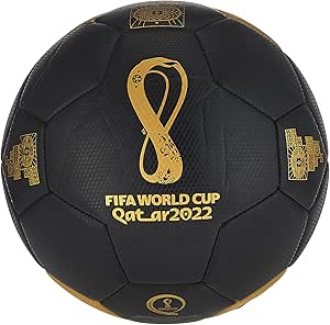 جام جهانی فیفا قطر 2022 فوتبال Prime Victory Line Size 5 Black & Gold, 1000084