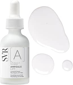 SVR [A] Ampoule Lift retexture-texturing سرم Face Face ، 0،3 ٪ ویتامین A/Pure Retinol Resurfacing فعال کننده بلند کردن برای پوست نامنظم ، لاغر و خطوط ریز ، 30 میلی لیتر