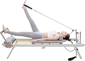 دستگاه اصلاح طلب Coolbaby Pilates برای خانه ، بستر یوگا چند منظوره ، استودیوی یوگا بستر اصلی ، پیلاتس تاشو برای آموزش های پیچیده ، بژ