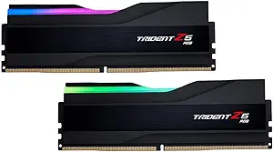 سری G.Skill Trident Z5 RGB (Intel XMP 3.0) DDR5 RAM 32GB (2x16GB) 5600MT/S CL28-34-89 1.35V حافظه رایانه ای Udimm-مات سیاه (F5-5600J2834F16GX2-TZ5RK)