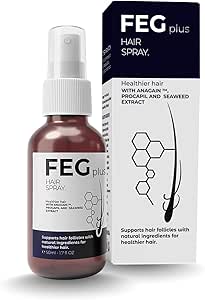 سرم رشد مو و ریش Fegplus minoxidil (50 میلی لیتر) ، آب جلبک دریایی و رزماری ، مینوکسیدیل 5 ٪ درمان رشد مو برای مردان ، روغن رزماری برای تقویت کننده رشد مو ، اسپری مو ضخیم تر و قوی تر