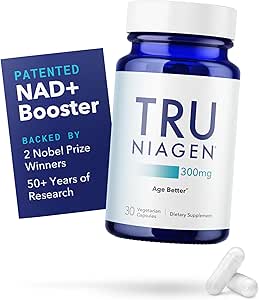 Tru Niagen – پتانسیل نیکوتین آمید ریبوزید NAD+ مکمل. NR از متابولیسم و ​​ترمیم انرژی سلولی پشتیبانی می کند ، نشاط ، پیری سالم قلب ، مغز و عضله – 30 وعده / 30 کپسول – بسته 1