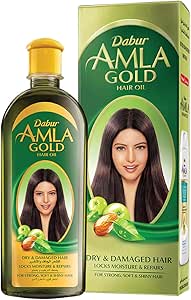 روغن مو طلای Dabur Amla 200ml | مراقبت طبیعی | غنی شده با AMLA ، بادام و حنا | برای موهای زیبا ، بلند ، نرم و قوی