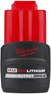 باتری Milwaukee 48-11-2425 M12 Redlithium High Output CP 2.5AH باتری