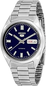 Seiko 5 Automatic Blue Dial Watch Men Watch Snxs77