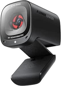 Anker PowerConf C200 2K Mac Webcam ، وب کم برای لپ تاپ ، دوربین کامپیوتر ، با میکروفن های لغو Ai-Noise ، میکروفون های استریو ، زمینه قابل تنظیم ، تصحیح کم نور ، پوشش حریم خصوصی داخلی