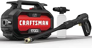 واشر فشار الکتریکی صنایع دستی ، آب سرد ، 1700-PSI ، 1.2 گرم در دقیقه ، بند ناف (CMEPW1700)